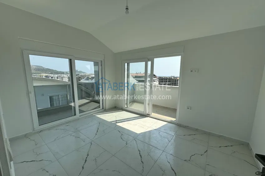 Приобрести Дуплекс 2+1 с видом на море и горы – район Каргыджак, Алания 9 