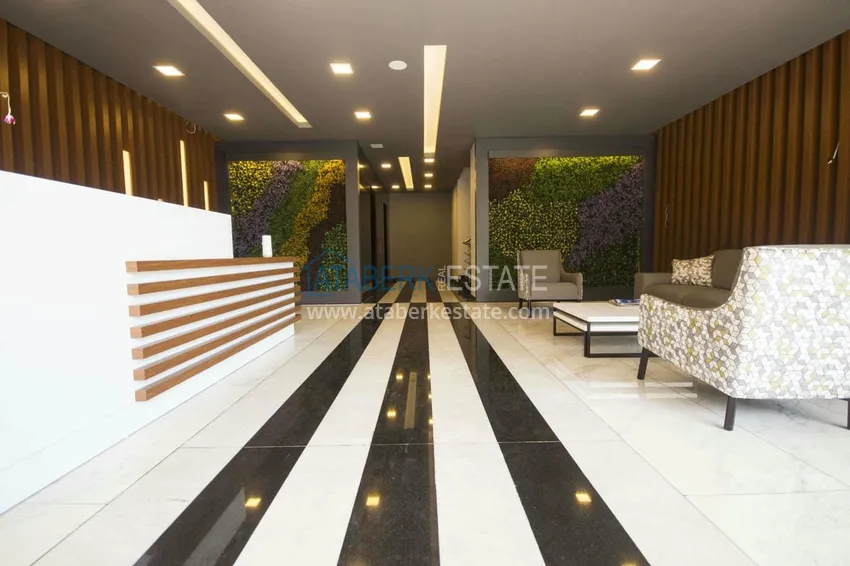 Трехкомнатная квартира в комплексе класса люкс, на первой береговой линии – район Махмутлар, Алания 11 