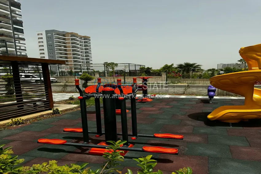 Двухкомнатный пентхаус с чистовой отделкой, видом на горы и море - Томюк, Мерсин 13 