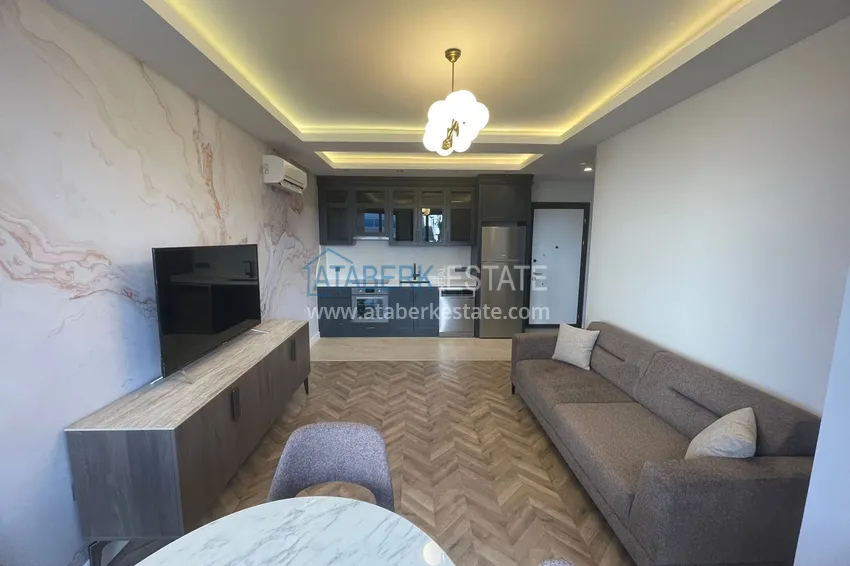 Приобрести Двухкомнатная квартира под ключ с видом на море – район пляжа Кейкубат, центр Алании 10 