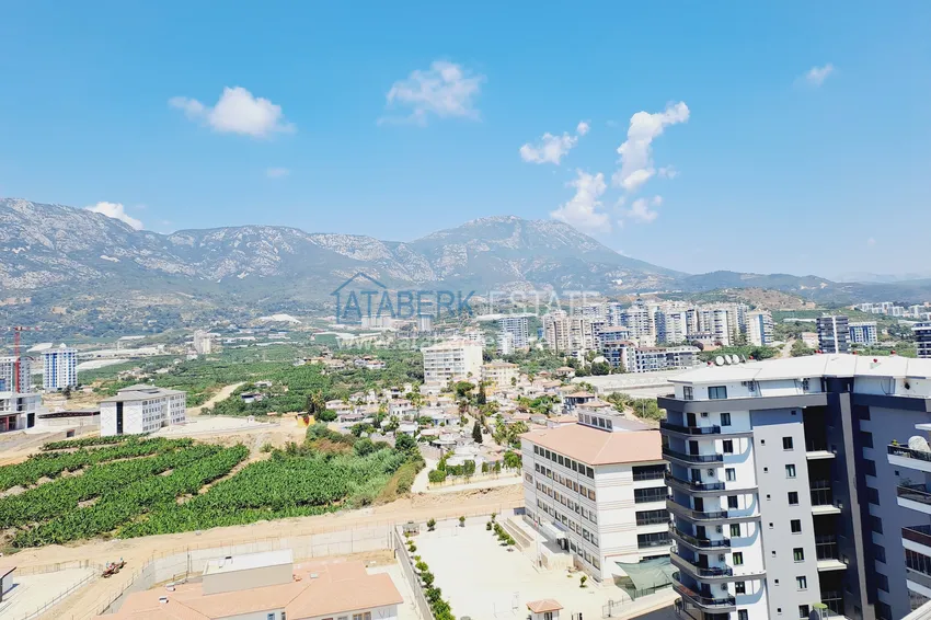 Приобрести Срочная продажа! Роскошный двухуровневый пентхаус с видовыми характеристиками в Алании, район Махмутлар 15