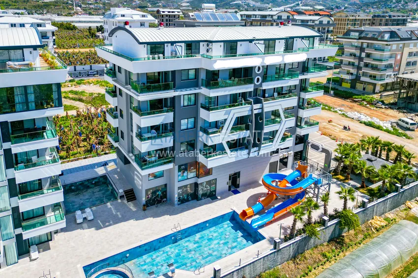 Квартира 2+1 в новом жилом комплексе с частным пляжем. Район Каргыджак, Алания 3 