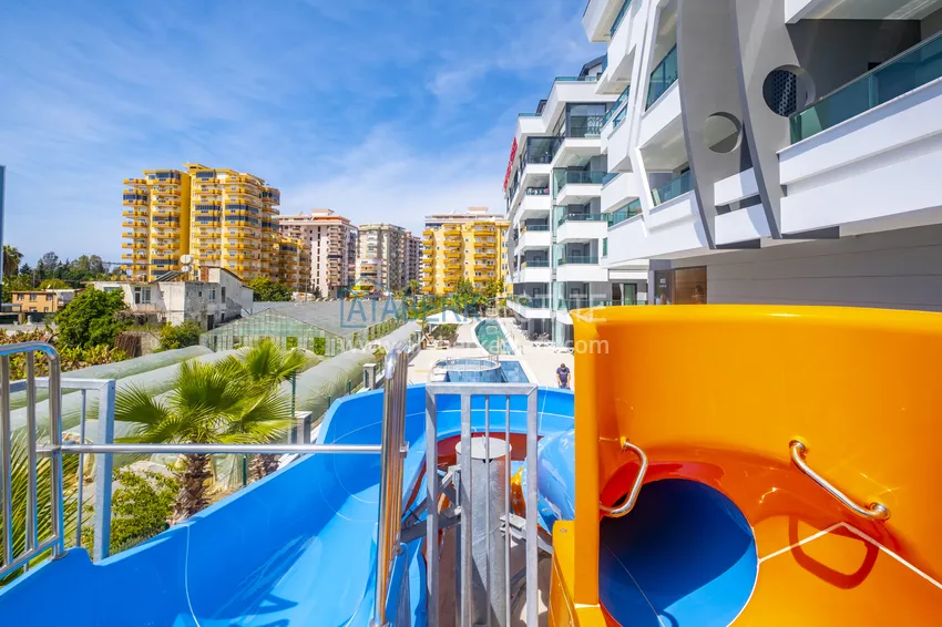 Квартира 2+1 в новом жилом комплексе с частным пляжем. Район Каргыджак, Алания 5 