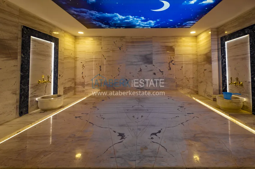 Квартира 2+1 в новом жилом комплексе с частным пляжем. Район Каргыджак, Алания 9 