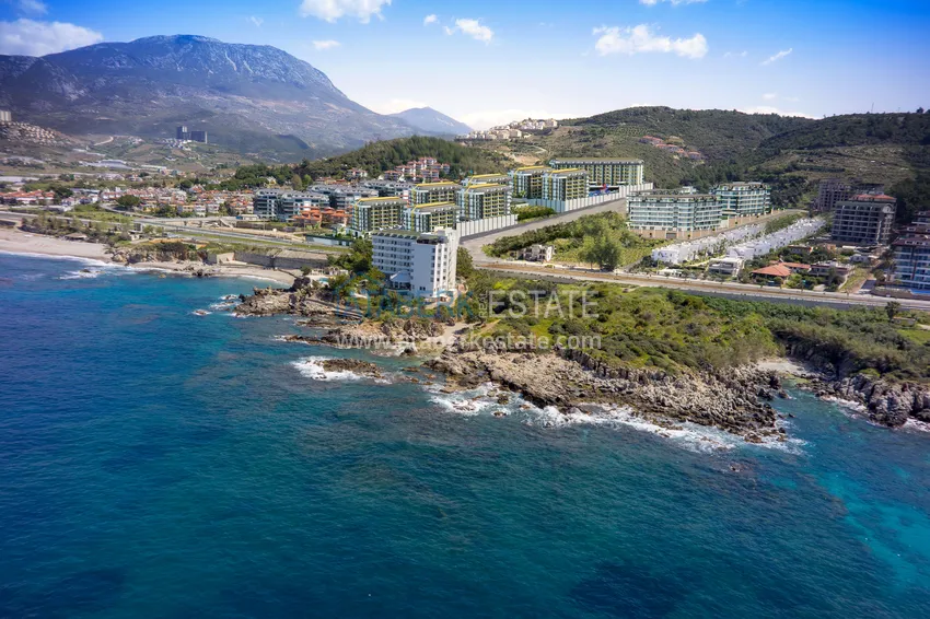 Двухкомнатная квартира с мебелью и видом на море. Район Каргыджак, Алания 1 