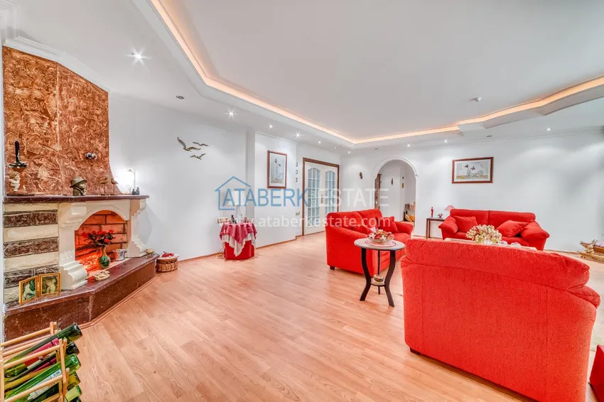 Приобрести Линейная квартира 4+1 с современным интерьером в комплексе на первой береговой в Алании, район Оба 10