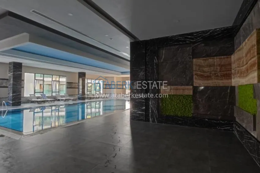 Двухкомнатная квартира с мебелью и видом на море. Район Каргыджак, Алания 12 