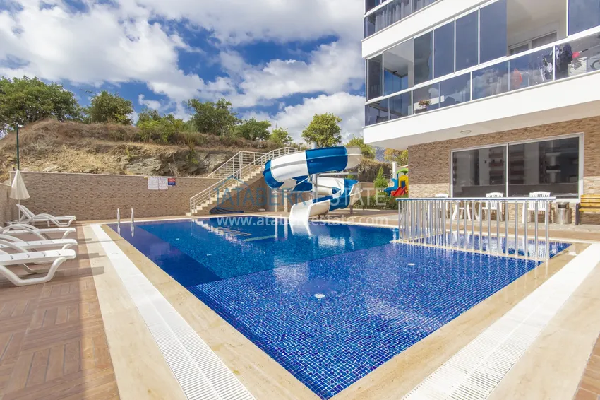 Трехкомнатная квартира под ключ в Махмутларе, с видом на горы и застекленным балконом 11 