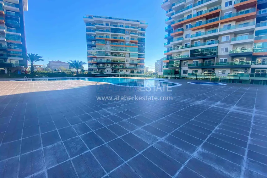 Двухкомнатная квартира с мебелью в резиденции с отельной инфраструктурой – Алания, район Авсаллар 12 