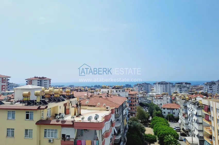 Приобрести Трехкомнатная квартира с видом в уютном жилом комплексе. Район Джикджилли, Алания 14 