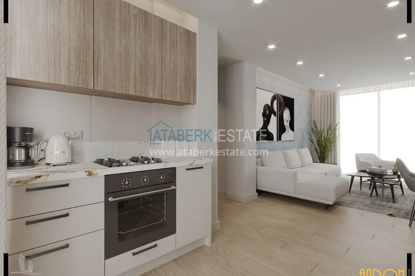 Приобрести Квартиры в перспективном районе Алтынташ, Анталия напрямую от застройщика 13 