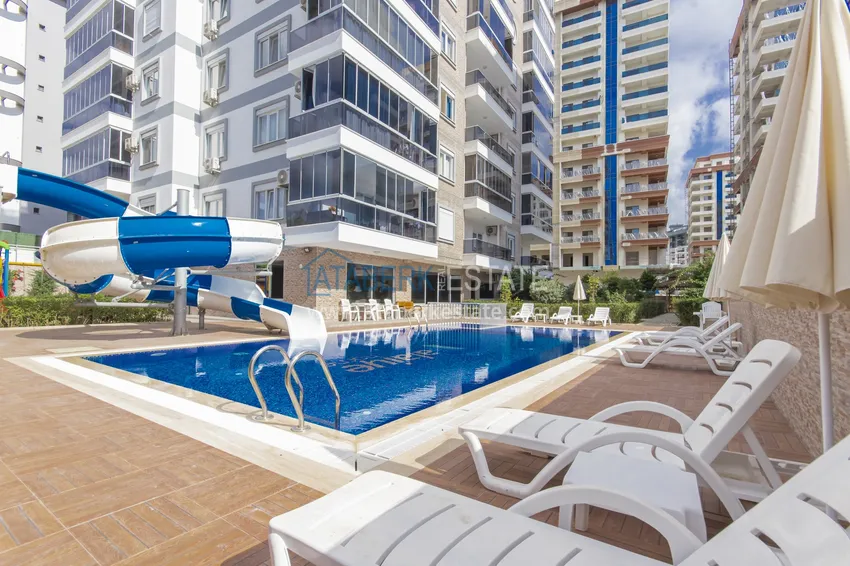 Трехкомнатная квартира под ключ в Махмутларе, с видом на горы и застекленным балконом 13 