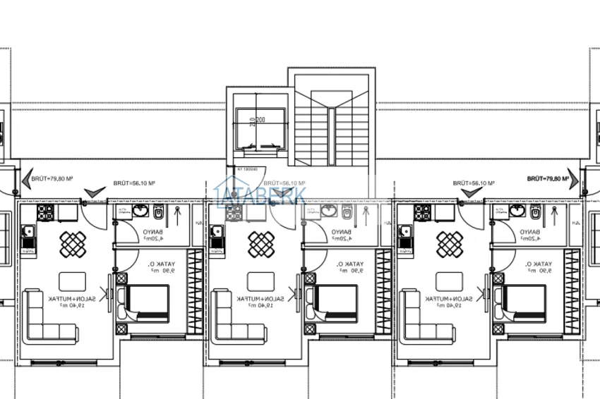 Купить дешево Квартиры в перспективном районе Алтынташ, Анталия напрямую от застройщика 4 