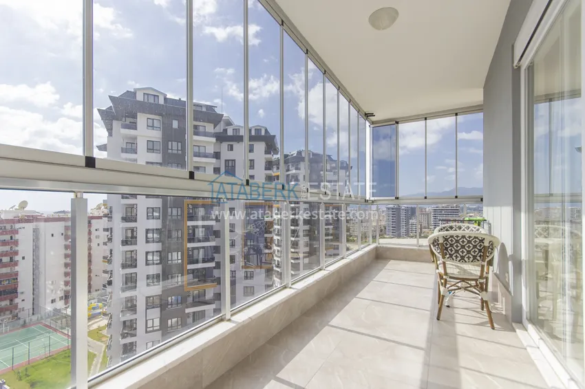 Приобрести Трехкомнатная квартира под ключ в Махмутларе, с видом на горы и застекленным балконом 17 