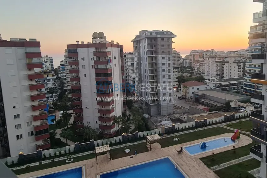 Приобрести Двухкомнатная квартира под ключ с видом на море и горы в Махмутларе, Алания 14 