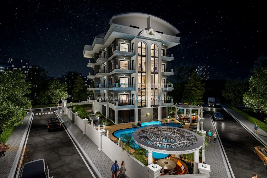 Новый проект жилого комплекса с концепцией отеля в престижном районе Оба, Аланья 18 