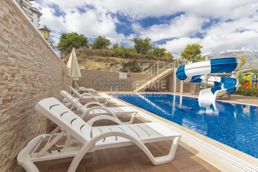 Трехкомнатная квартира под ключ в Махмутларе, с видом на горы и застекленным балконом 16 