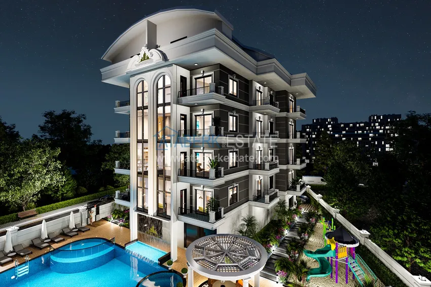 Новый проект жилого комплекса с концепцией отеля в престижном районе Оба, Аланья 19 