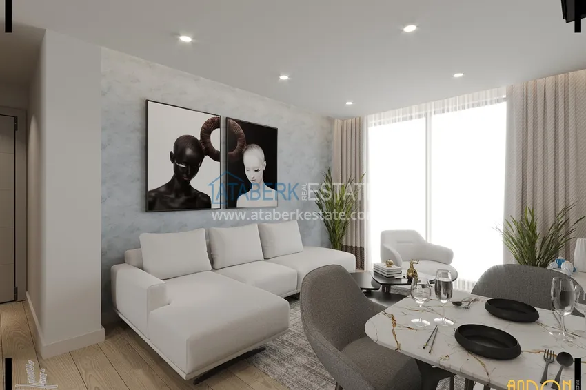 Приобрести Квартиры в перспективном районе Алтынташ, Анталия напрямую от застройщика 17 