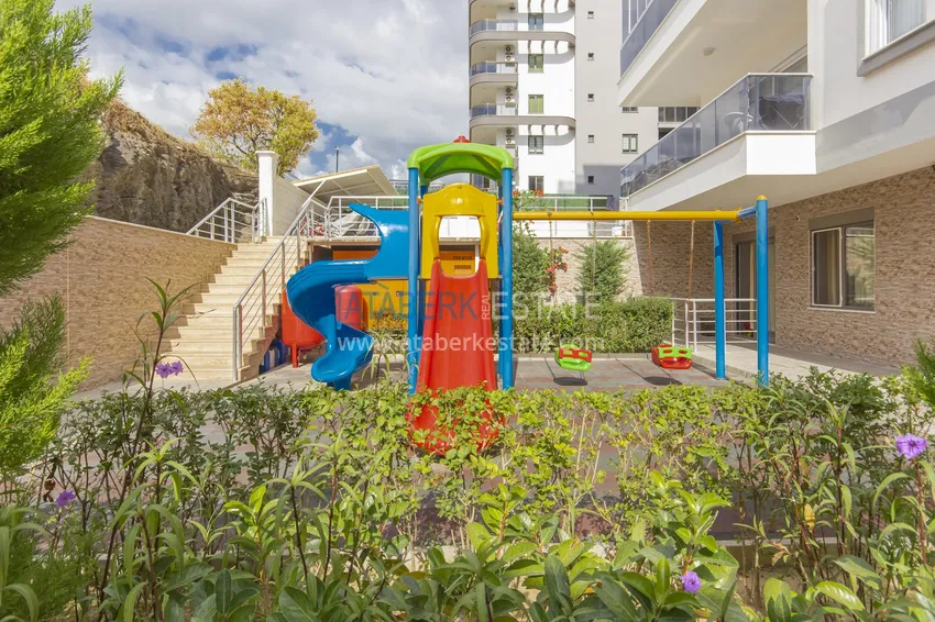 Трехкомнатная квартира под ключ в Махмутларе, с видом на горы и застекленным балконом 18 