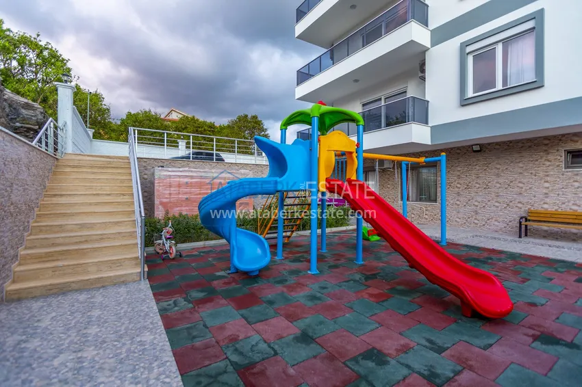 Трехкомнатная квартира под ключ в Махмутларе, с видом на горы и застекленным балконом 19 