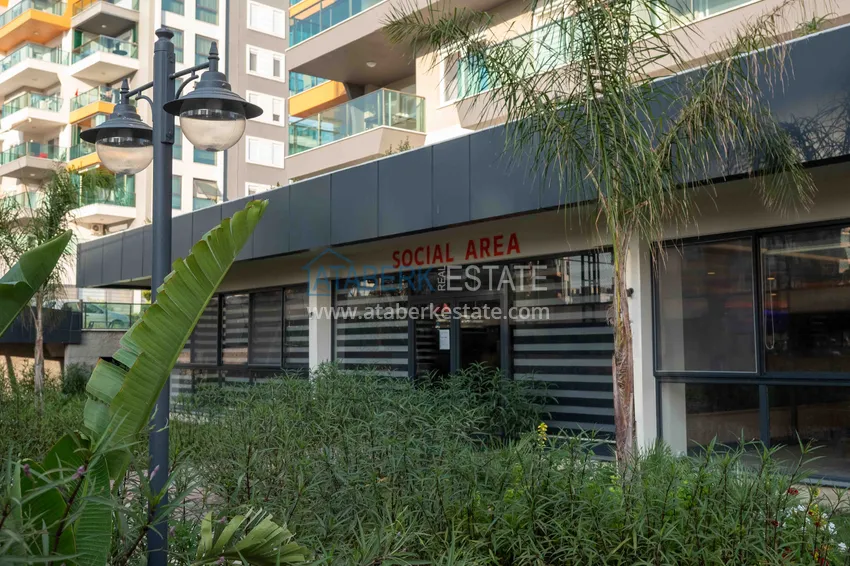 Двухкомнатная квартира с мебелью в резиденции с отельной инфраструктурой – Алания, район Авсаллар 19 