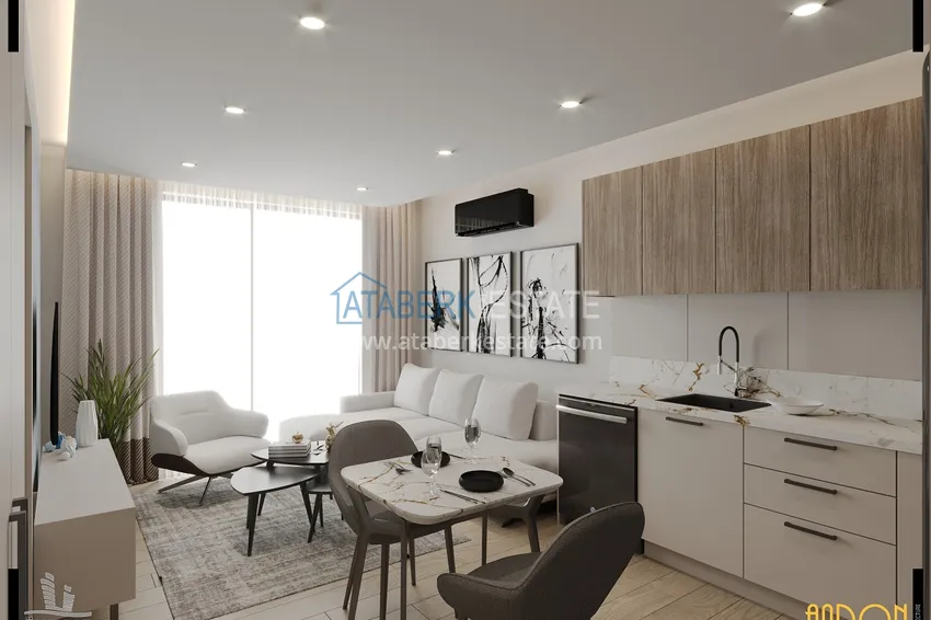 Приобрести Квартиры в перспективном районе Алтынташ, Анталия напрямую от застройщика 1 