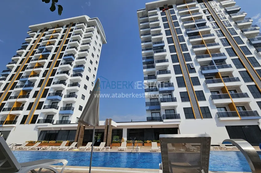 Трёхкомнатная квартира с видом на море и горы – Алания, район Махмутлар 1