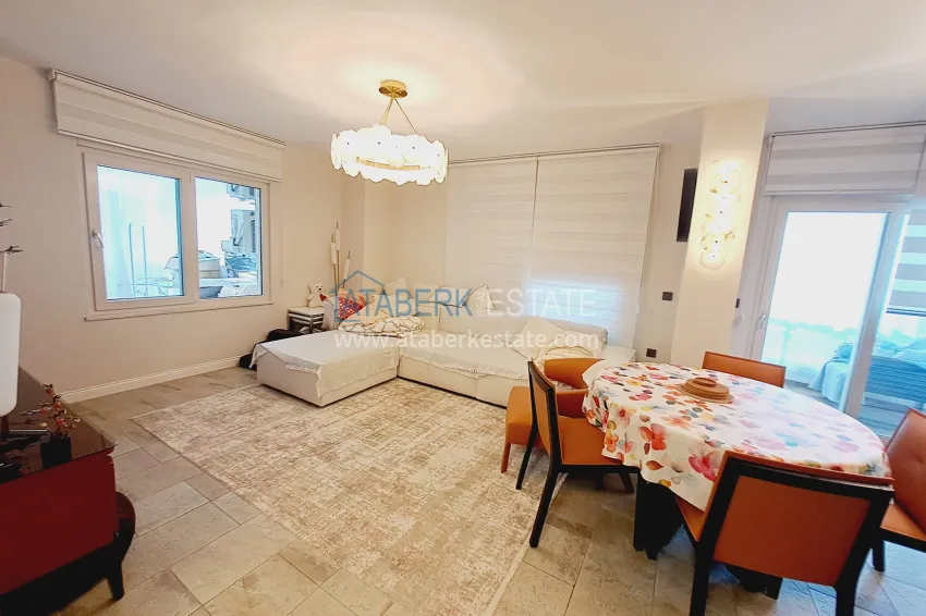 Приобрести Трехкомнатная квартира с видом в уютном жилом комплексе. Район Джикджилли, Алания 1 