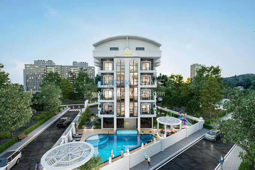 Новый проект жилого комплекса с концепцией отеля в престижном районе Оба, Аланья 1 