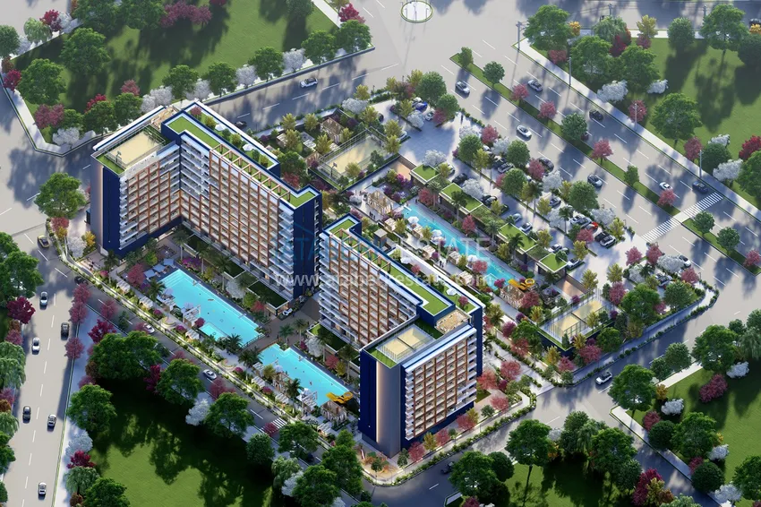 Недвижимость на этапе проекта - современный жилой комплекс в Мерсине, Томюк 1 