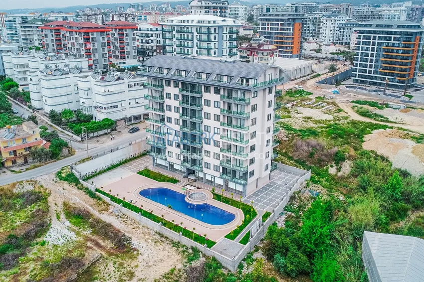 Двухкомнатная квартира с чистовой отделкой в комплексе комфорт-класс - район Авсаллар 2