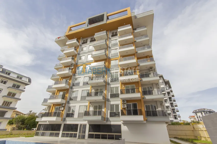 Двухкомнатная квартира с чистовой отделкой - Алания, район Авсаллар 1 