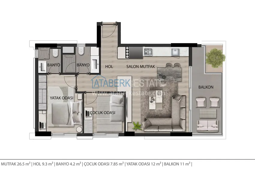 Купить дешево Квартиры от застройщика в новостройке на завершающем этапе строительства – Анталия, Алтынташ  5 
