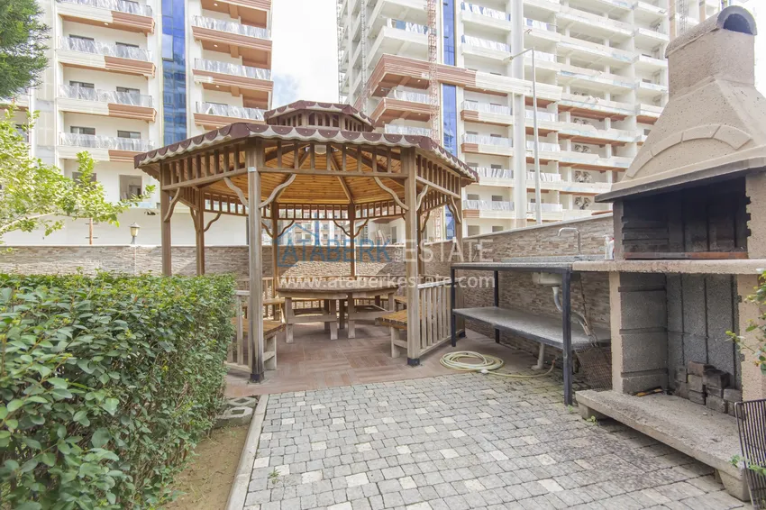 Трехкомнатная квартира под ключ в Махмутларе, с видом на горы и застекленным балконом 21 