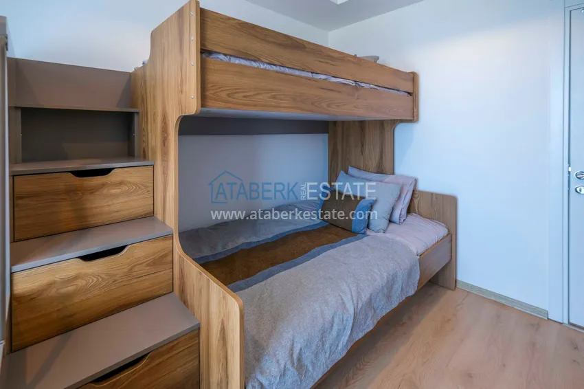 Приобрести Квартира 2+1 в новом жилом комплексе с частным пляжем. Район Каргыджак, Алания 10 