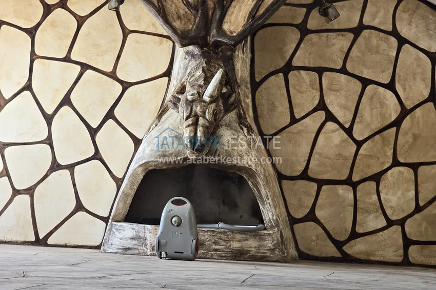 Приобрести Двухэтажная смежная вилла с панорамным видом в районе Бекташ, Алания. Недвижимость подходит для гражданства 19 