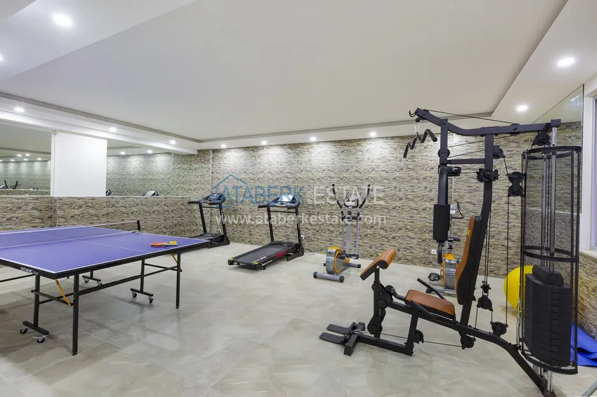 Трехкомнатная квартира под ключ в Махмутларе, с видом на горы и застекленным балконом 29 