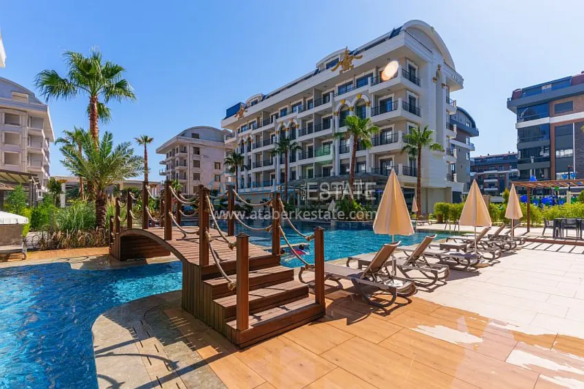 Новостройки Алании! Двухкомнатная квартира в современном жилом комплексе. Район Оба, Алания 4 