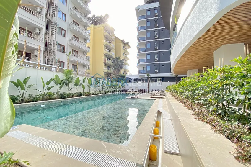 Двухкомнатная квартира в современном комплексе – центр Алании 2 