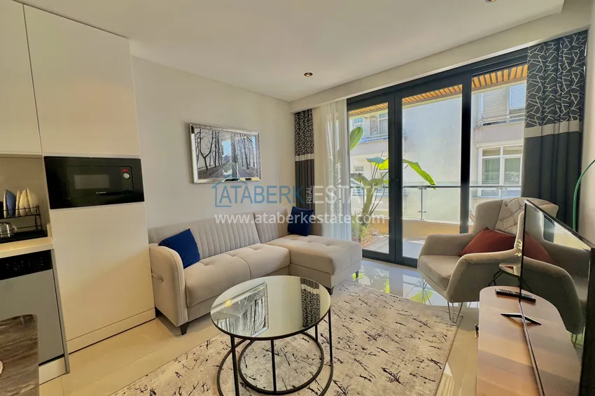 Приобрести Двухкомнатная квартира в современном комплексе – центр Алании 2 