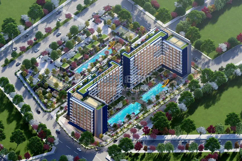 Недвижимость на этапе проекта - современный жилой комплекс в Мерсине, Томюк 2 