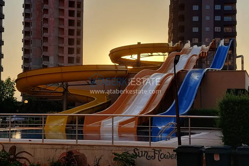 Трехкомнатная квартира с мебелью и панорамным видом на море в Чешмели, Мерсин 3 