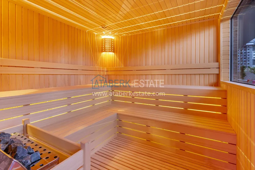 Трехкомнатная квартира под ключ в Махмутларе, с видом на горы и застекленным балконом 30 