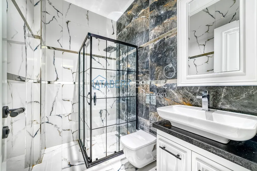 Приобрести Эксклюзивная частная вилла от застройщика в районе Каргыджак, Алания 34 