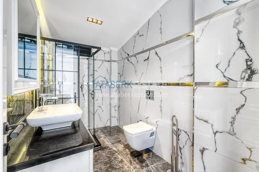 Приобрести Эксклюзивная частная вилла от застройщика в районе Каргыджак, Алания 39 