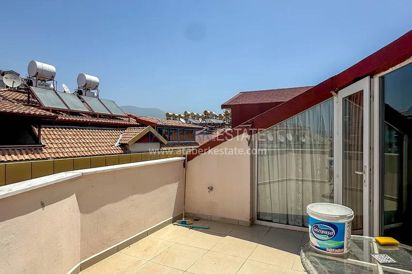 Приобрести Пентхаус-дуплекс в центре Алании – мебель, вид на море и горы, в 450 метрах от пляжа 42 