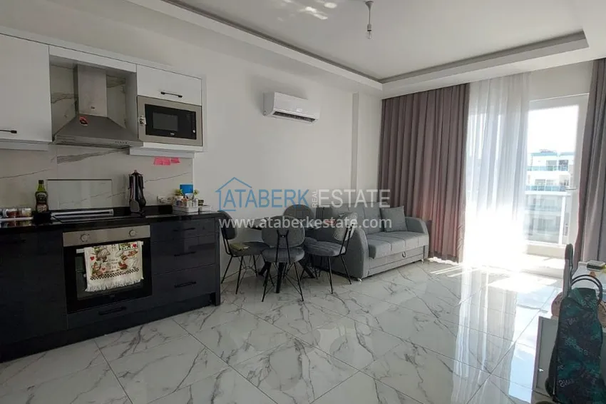 Приобрести Квартира 1+1 меблированная в новом комплексе. Район Авсаллар, Алания 3 