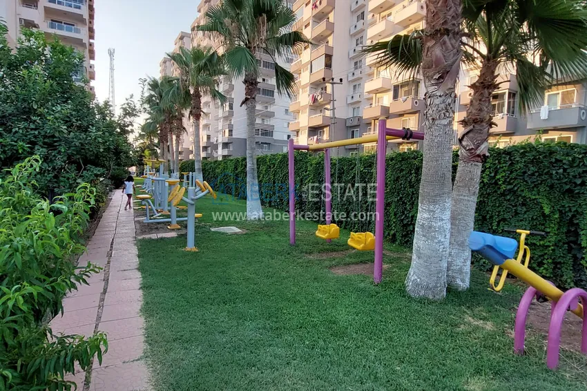 Трехкомнатная квартира с мебелью и панорамным видом на море в Чешмели, Мерсин 4 