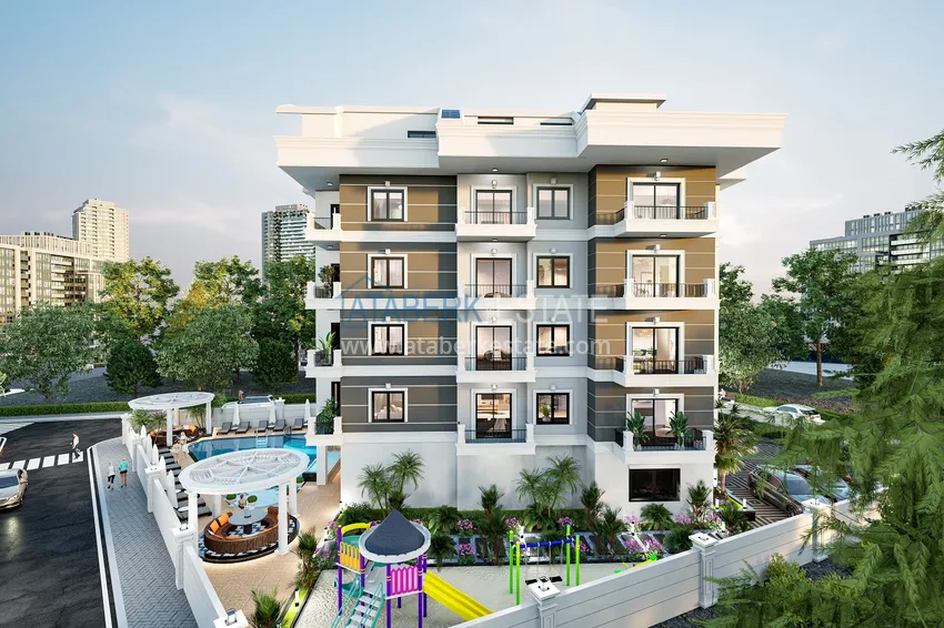 Новый проект жилого комплекса с концепцией отеля в престижном районе Оба, Аланья 3 